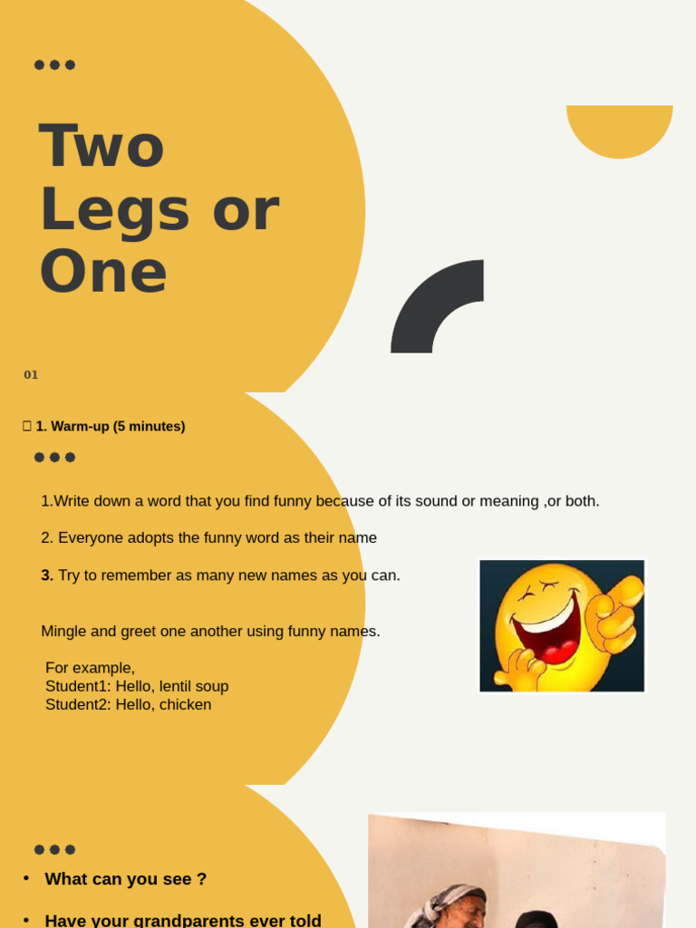 Two Legs or One | PDF | Humour