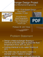 Heat Exchanger Design Project