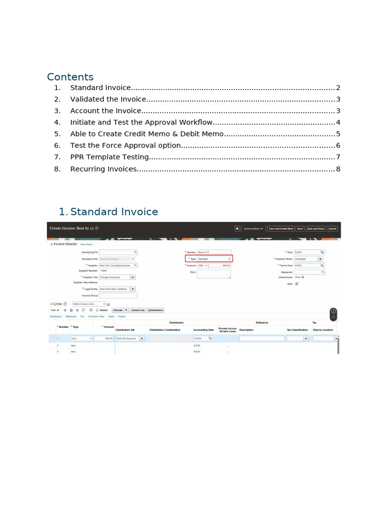 Invoice Management and Workflow Guide | PDF