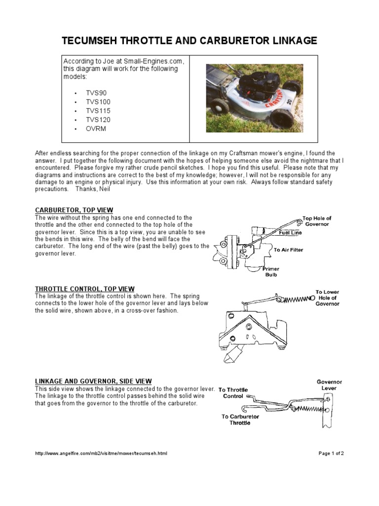 Craftsman eager 1 carburetor linkage diagram sale