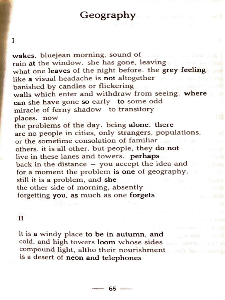 Reflections on Geography and Existence | PDF