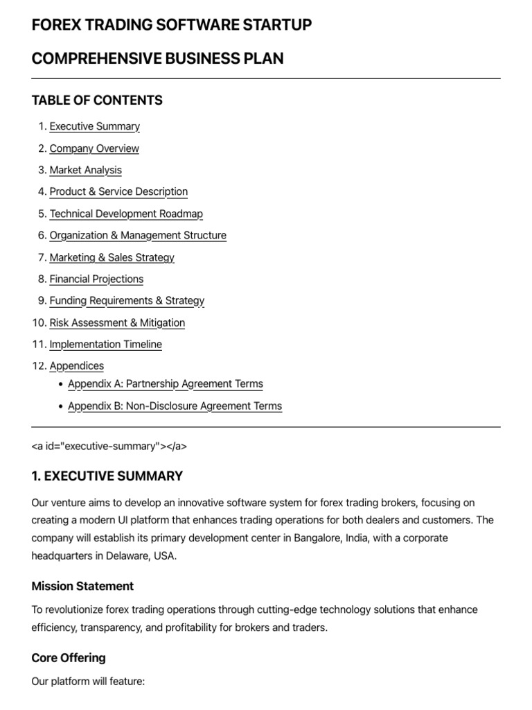 MT5 Trading Platform Business Plan | PDF | Cloud Computing ...