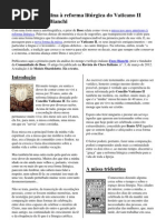 Da missa tridentina à reforma litúrgica do Vaticano II