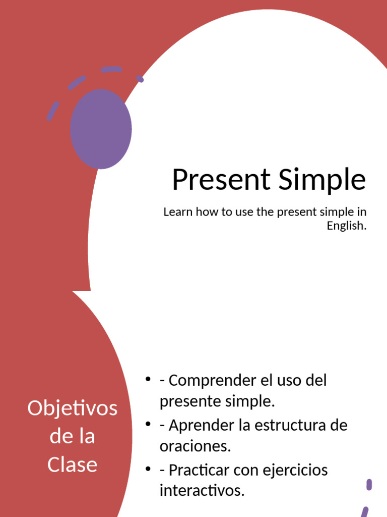 Uso del Presente Simple en Inglés | PDF | Verbo | Lingüística