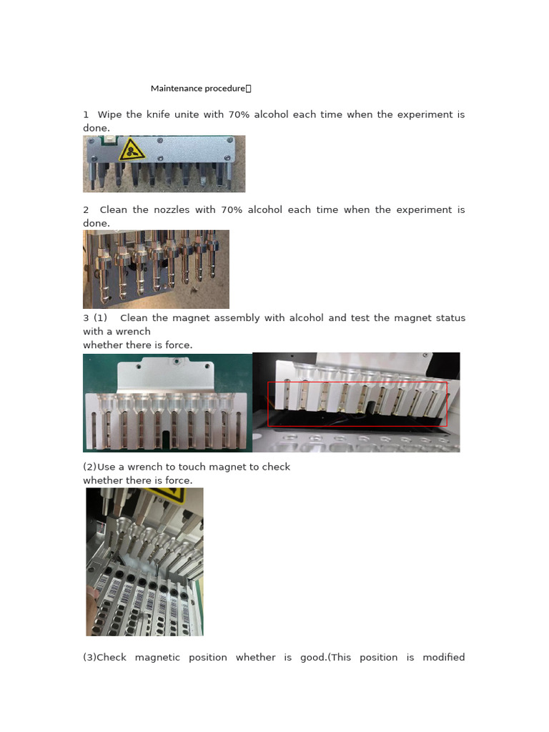 Essential Maintenance Procedure Guide | PDF
