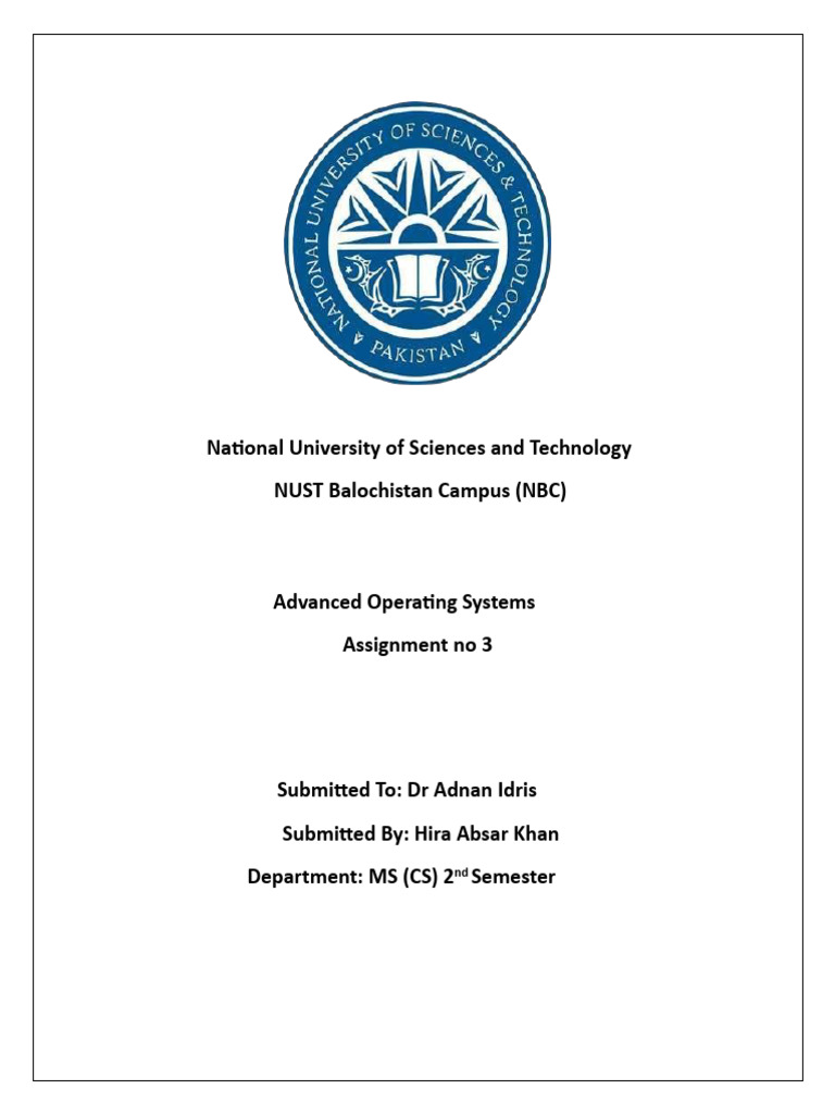 OS - Assignment No. 3 | PDF | Client–Server Model | Server (Computing)