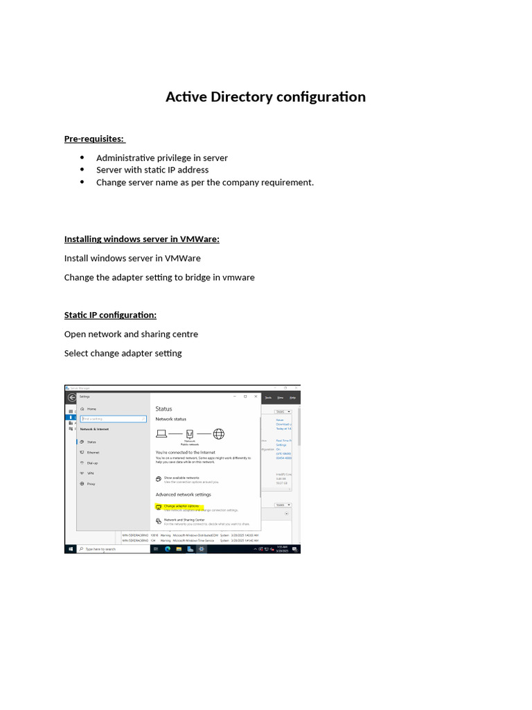Active Directory Setup Guide | PDF