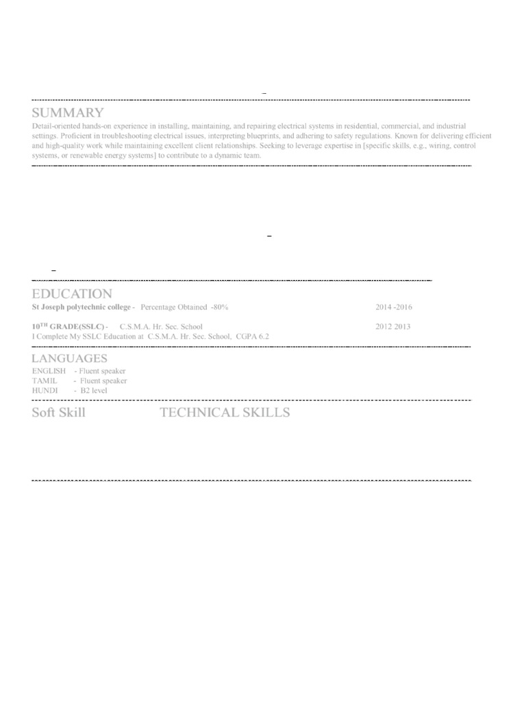 CV & P.P. Copy & Photo of - Rajamanickam. John Peter - Warehouse ...