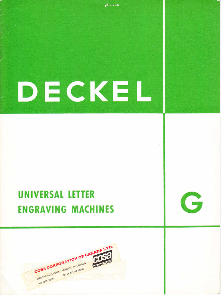 Deckel CNC 2101 Betriebsanleitung Streckensteuerung Handbuch FP3A