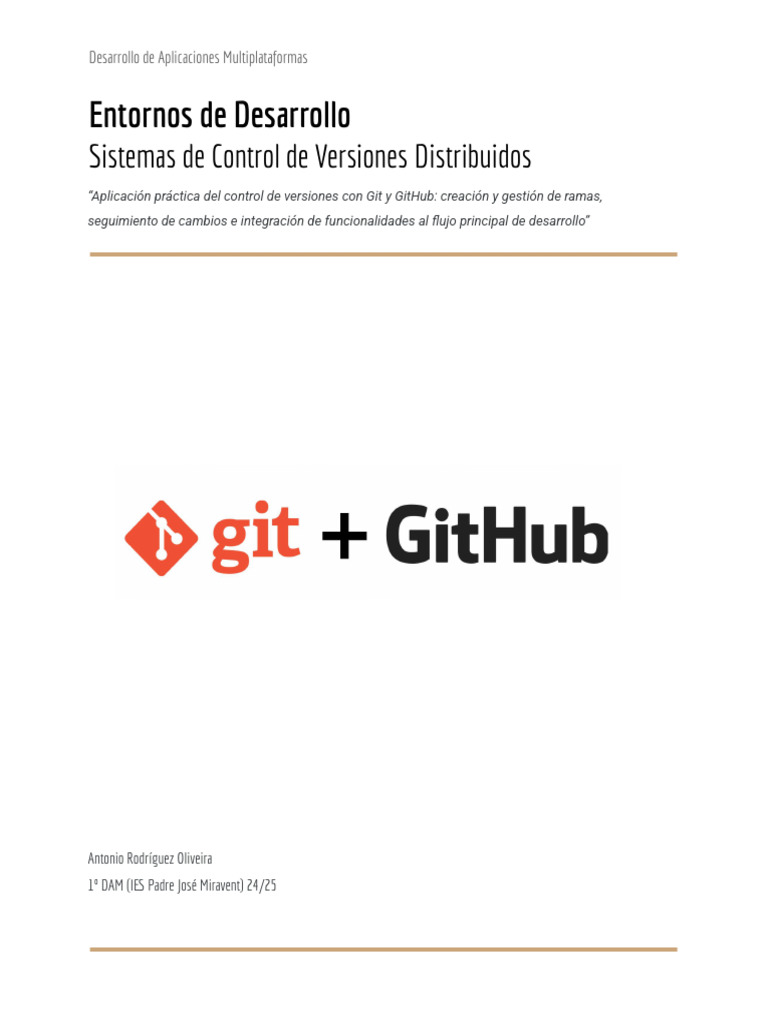 Git Y GitHub | PDF | Control de versiones | Archivo de computadora