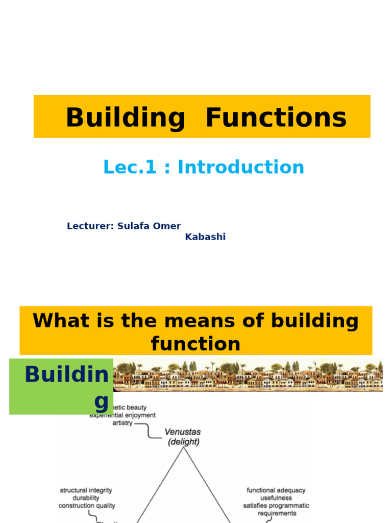 Understanding Building Functions | PDF