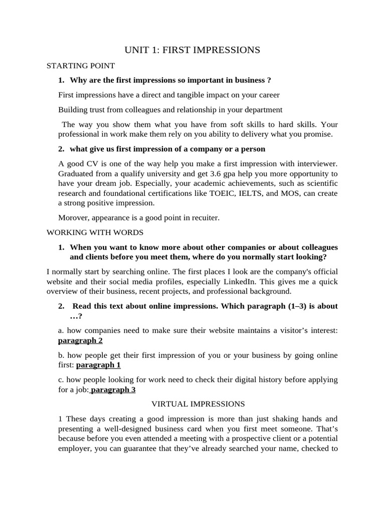 Creating Positive First Impressions | PDF | Websites | Social Media