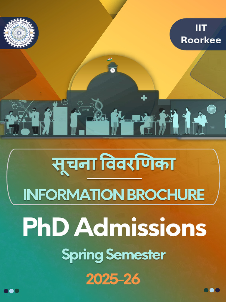 IIT Roorkee PhD Brochure 2025 | PDF | Doctor Of Philosophy