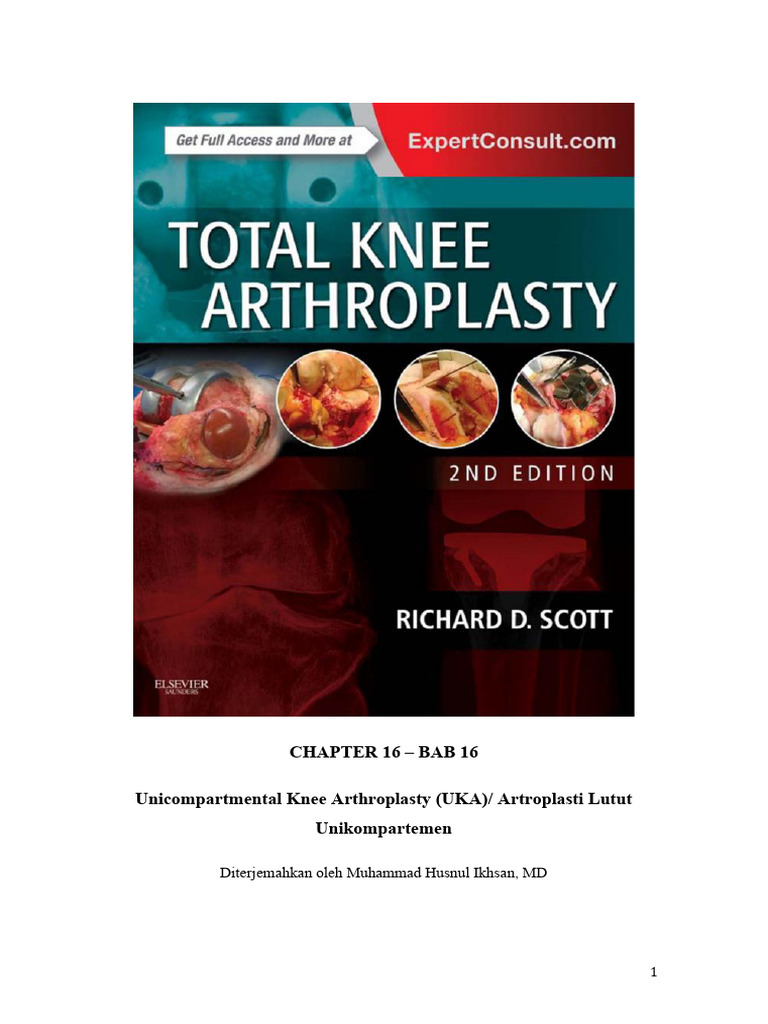 TKA Scott 16 Unicompartmental Knee Arthroplasty HI | PDF
