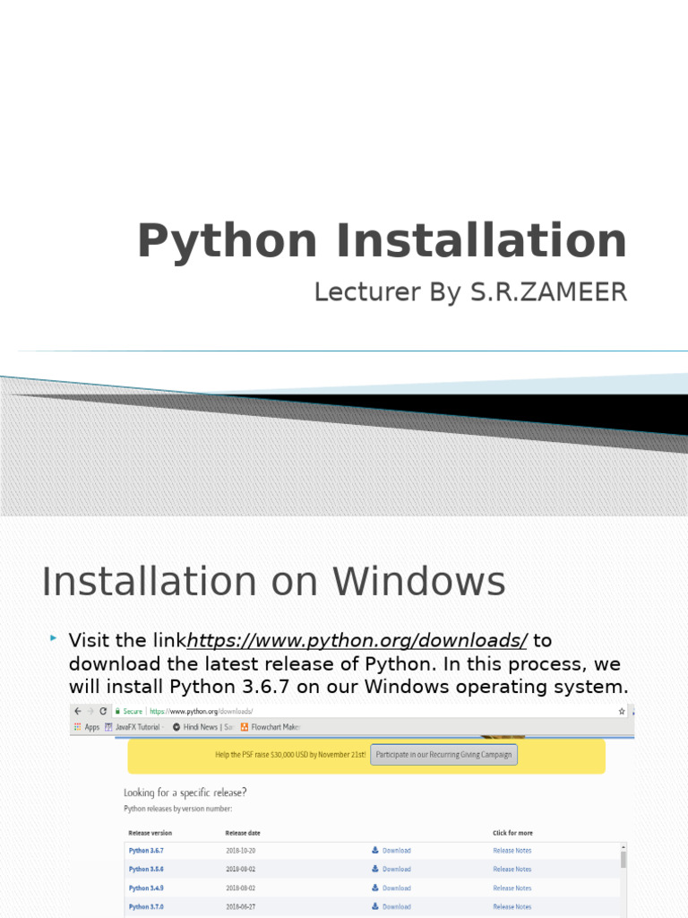 Python Installation | PDF