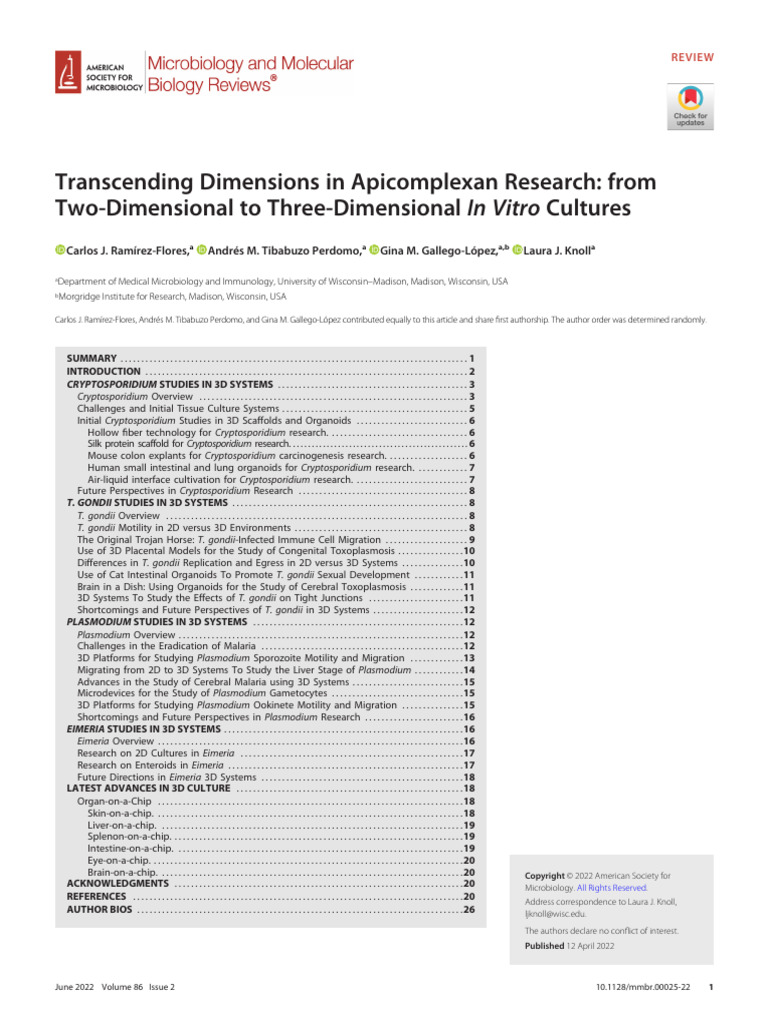 MMBR 00025-22 | PDF | Cell Culture | Cell Biology