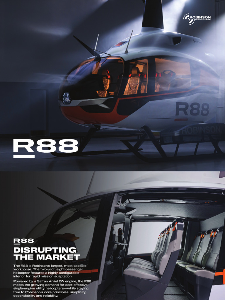 Robinson R88: Versatile Utility Helicopter | PDF | Helicopter ...