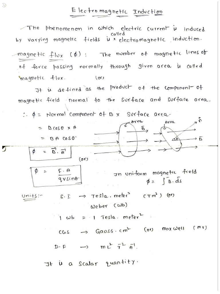 Electro Magnetic Induction | PDF