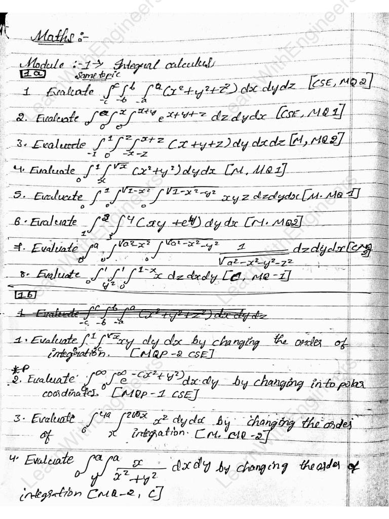 m2 Most Important Questions For 2025 July Exam For All Branches 2nd Sem ...