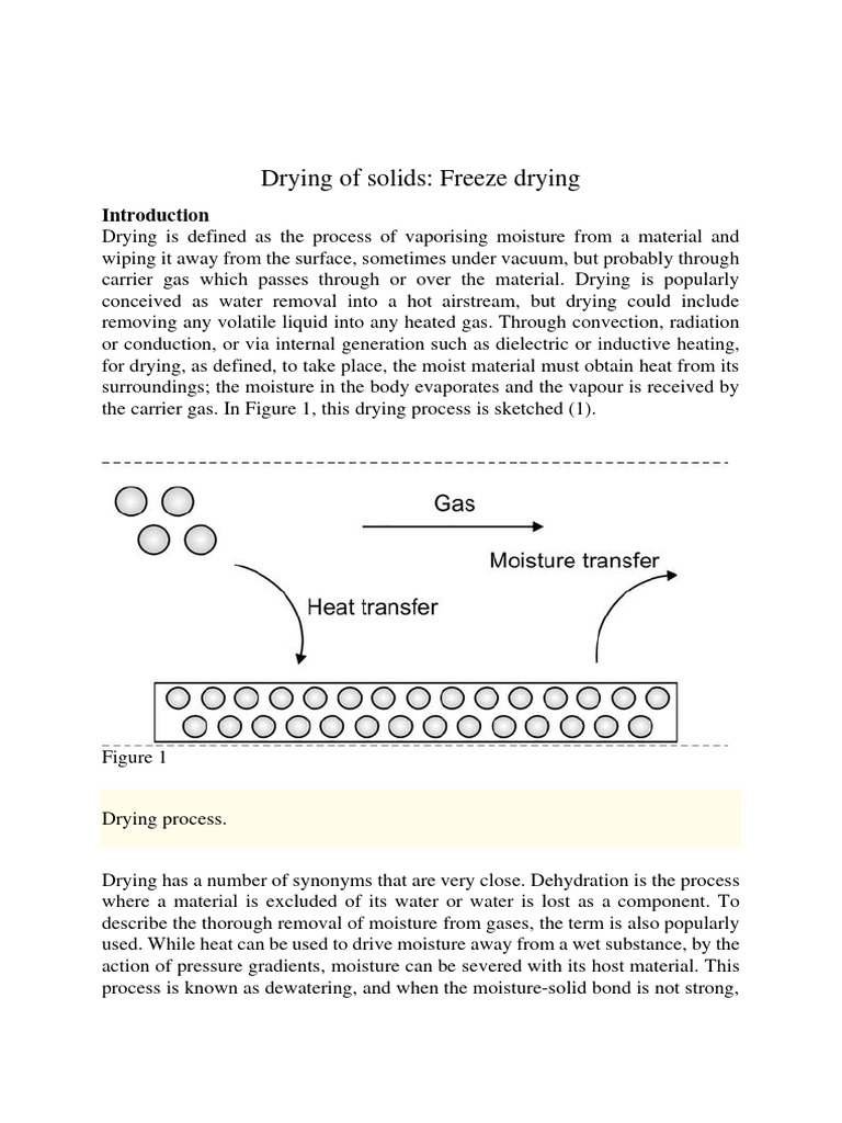 Freeze Drying of Solids Explained | PDF | Pharmaceutical Formulation ...