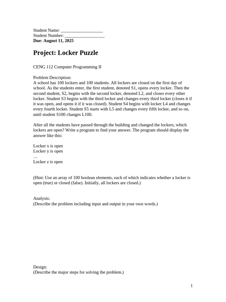 Project Work 6 | PDF