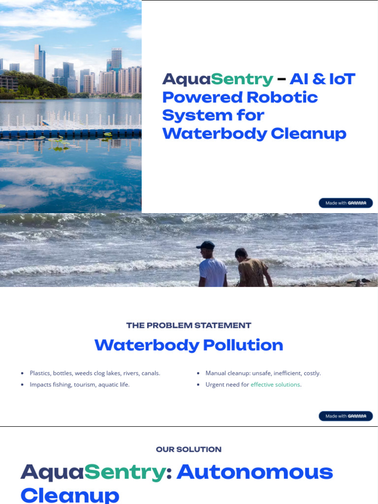 AquaSentry: AI-Powered Water Cleanup System | PDF | Internet Of Things ...