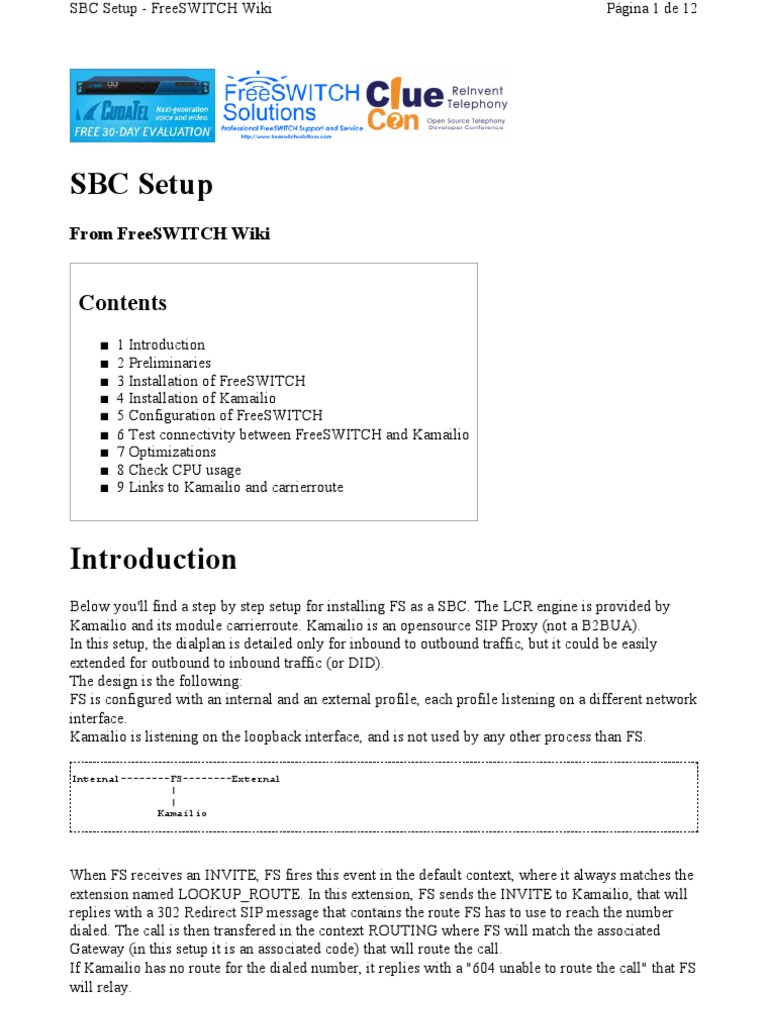 FreeSWITCH SBC Installation Guide | PDF | Advanced Packaging Tool ...