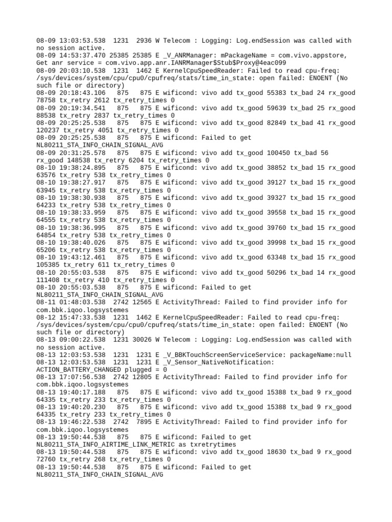 Log | PDF | System Software | Computing
