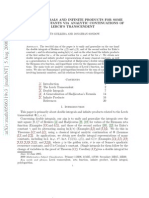 Jn - JES´ US GUILLERA - DOUBLE INTEGRALS AND INFINITE PRODUCTS FOR SOME CLASSICAL CONSTANTS VIA ANALYTIC CONTINUATIONS OF LERCH’S TRANSCENDE