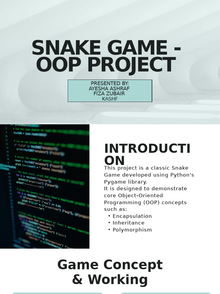 OOP Game Project | PDF