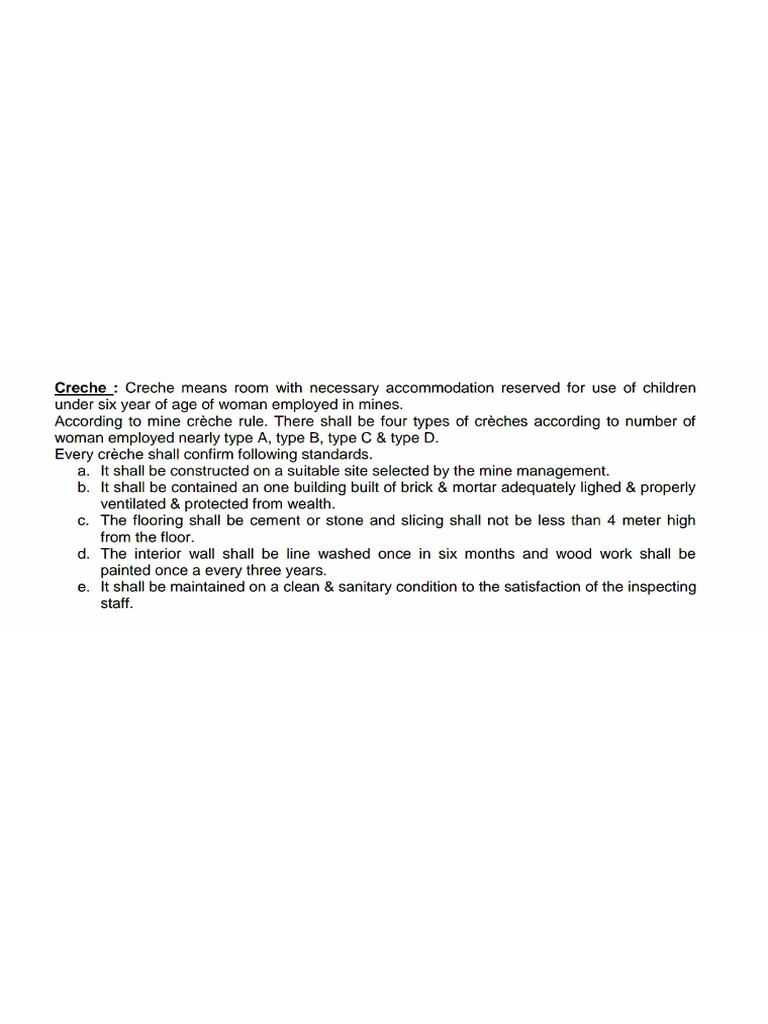 Creche Rules | PDF