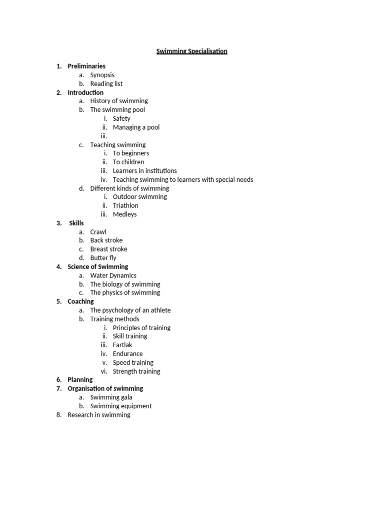 Comprehensive Guide to Swimming Techniques | PDF | Lift (Force) | Swimming