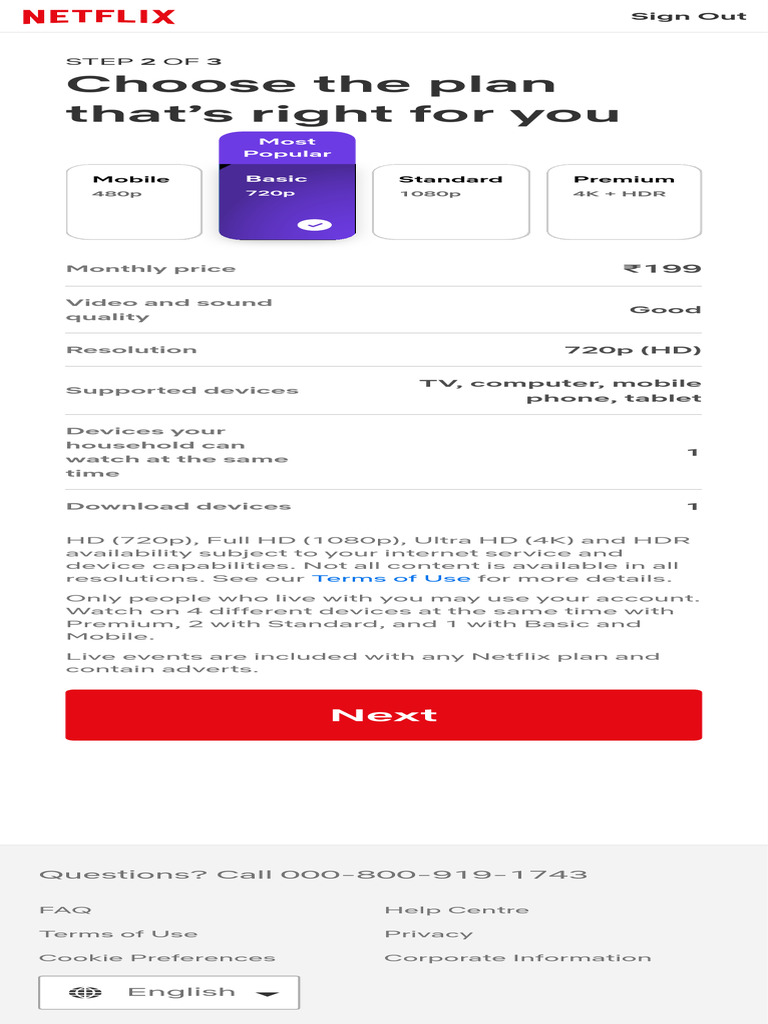 Choose Your Netflix Plan Options | PDF