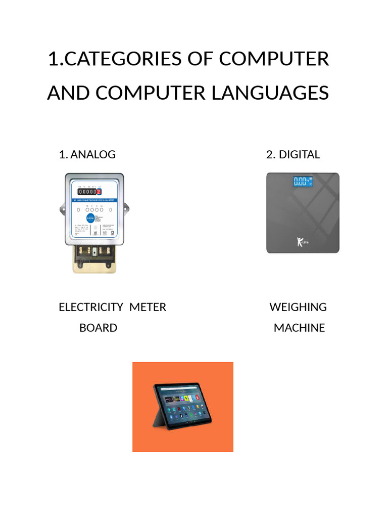 Categories of Computer - Report File | PDF