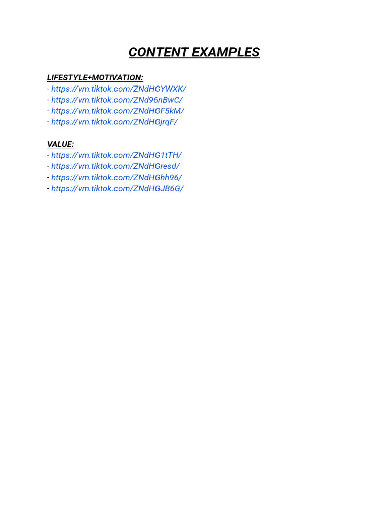 Content Examples | PDF