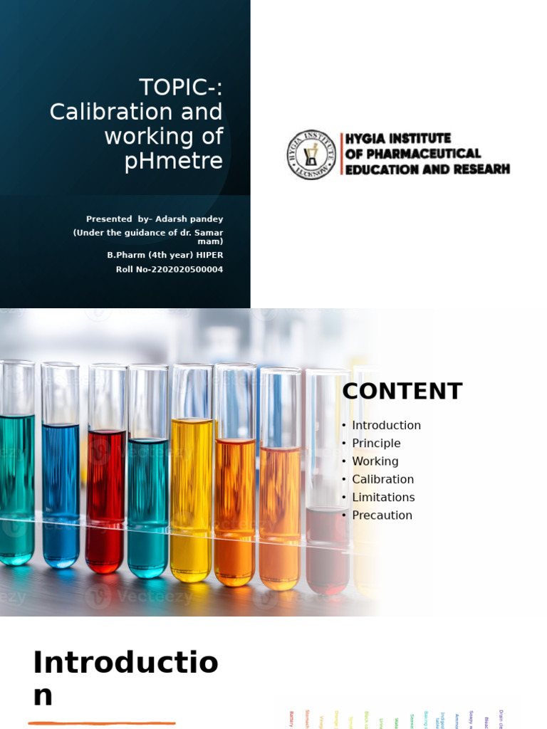 Working of PH Meter and It's Calibration | PDF | Ph | Applied And ...