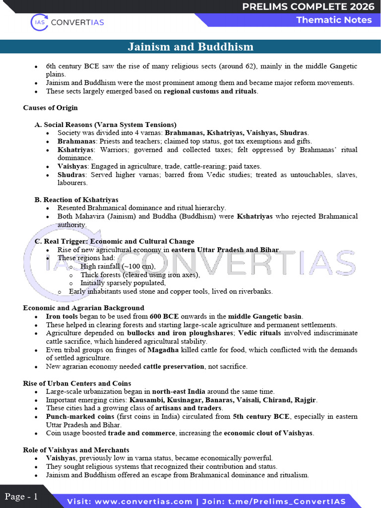 Jainism and Buddhism - Prelims Complete | PDF | Vajrayana | Noble ...