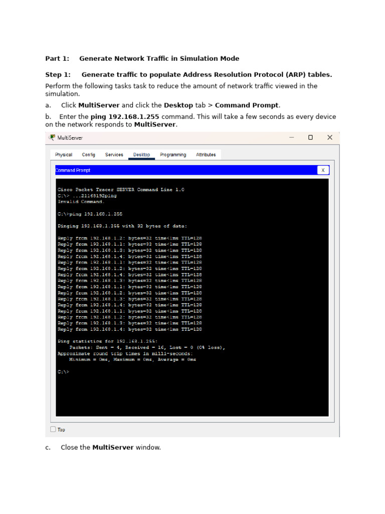 TCP and UDP Traffic Simulation Guide | PDF | Transmission Control ...