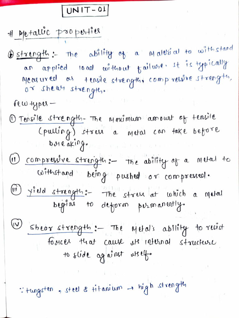 BME Unit - 1 | PDF | Mechanics | Building Materials