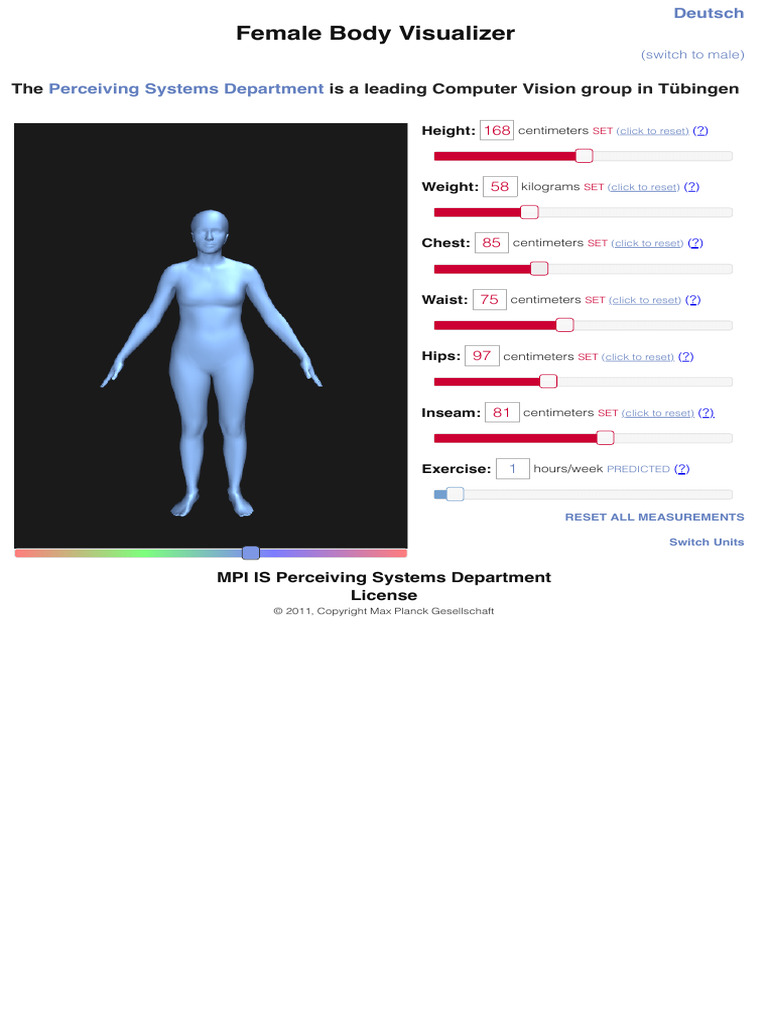 Max Planck Female Body Visualizer | PDF