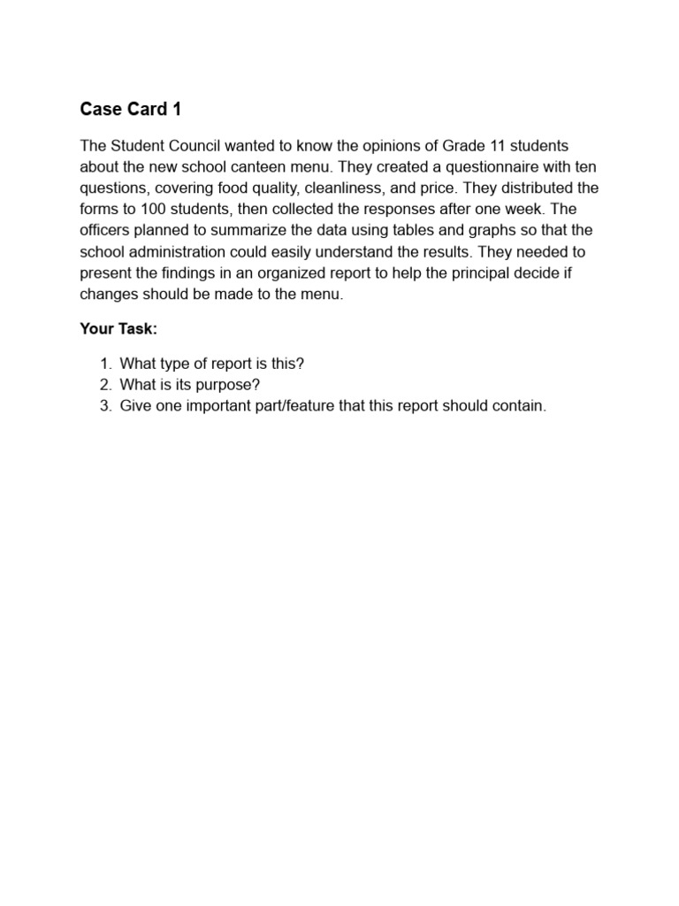 Activity Report Quest | PDF