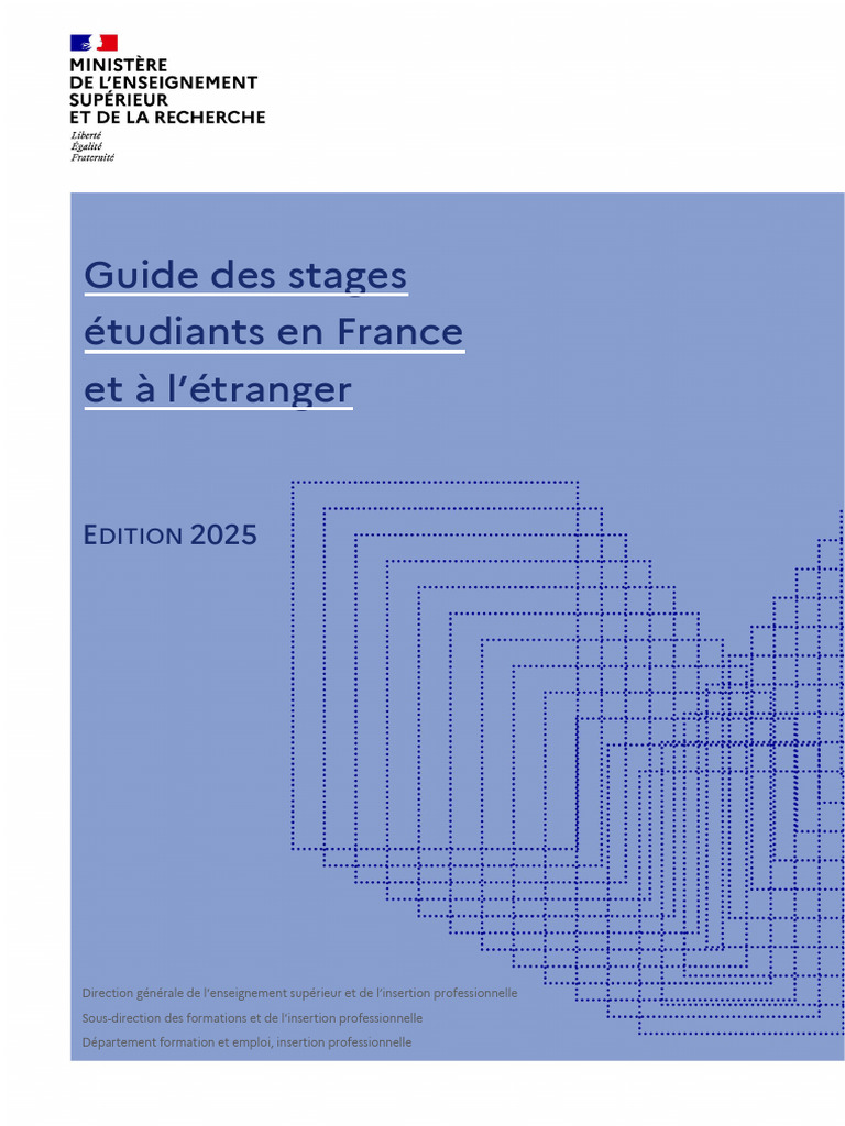 Guide des stages étudiants 2025 | PDF | Enseignants | Pédagogie