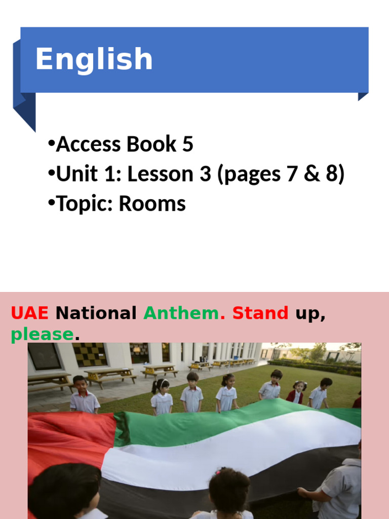 Grade 5 Access Book: Rooms Unit 1 | PDF
