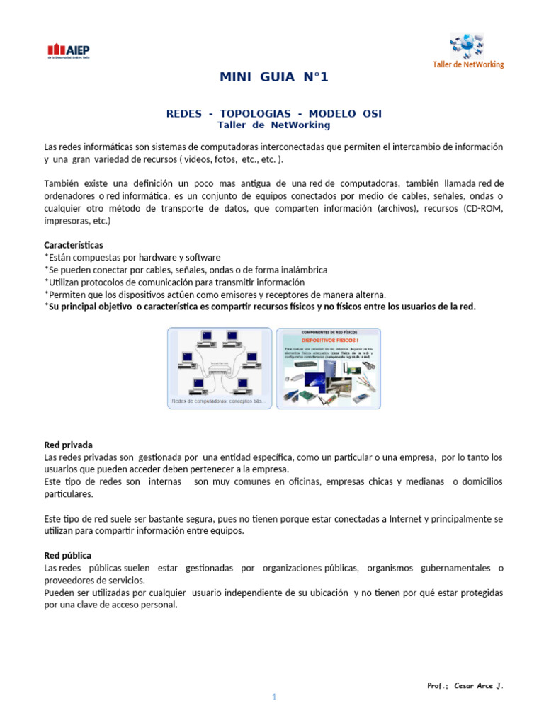Guía de Redes: LAN, MAN y WAN | PDF | Red de computadoras | Protocolos ...