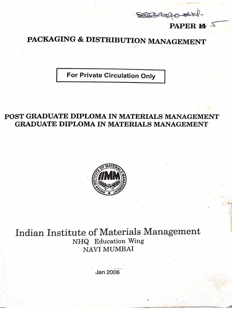 Packaging & Distribution Management Jan 2006 | PDF