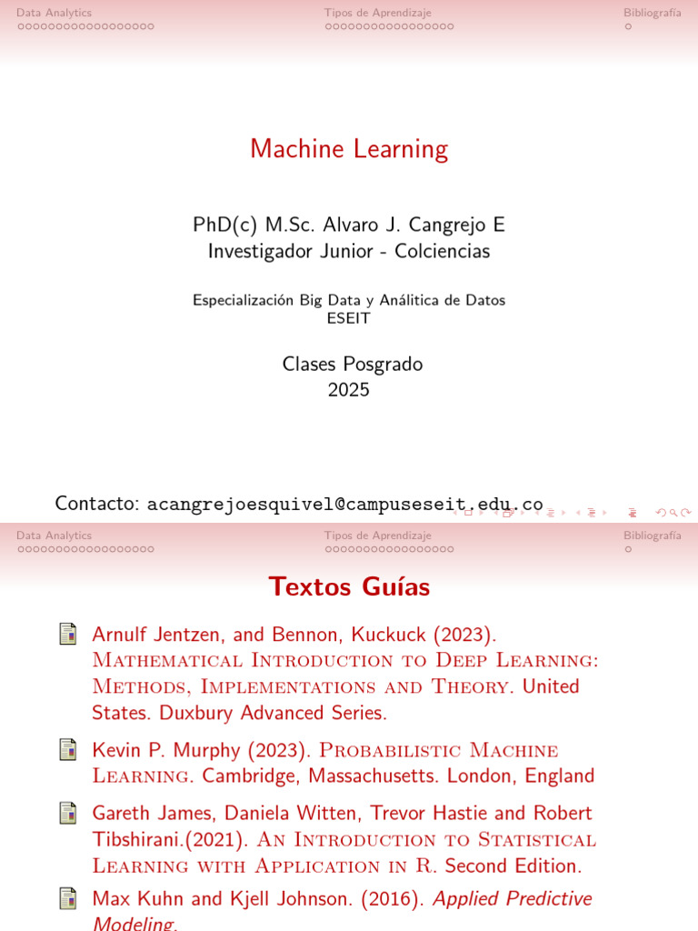 Curso de Machine Learning y Data Analytics | PDF | Aprendizaje ...
