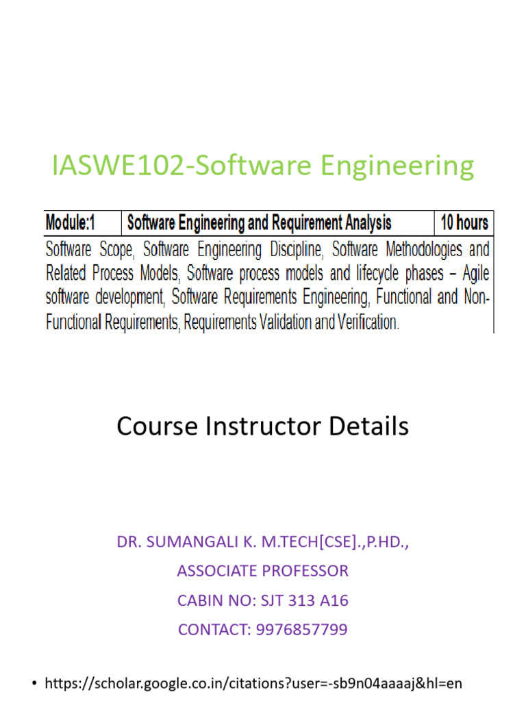 Software Engineering Course Overview | PDF | Software | Systems Engineering