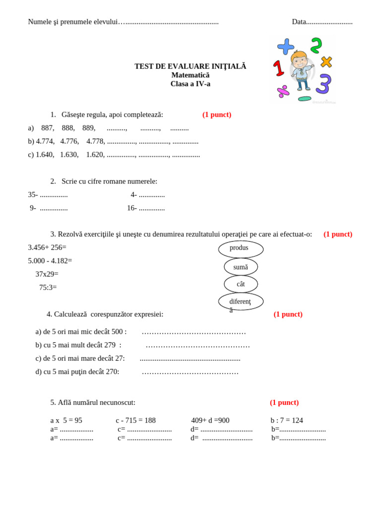 Test Initial Mate Cls 4 | PDF