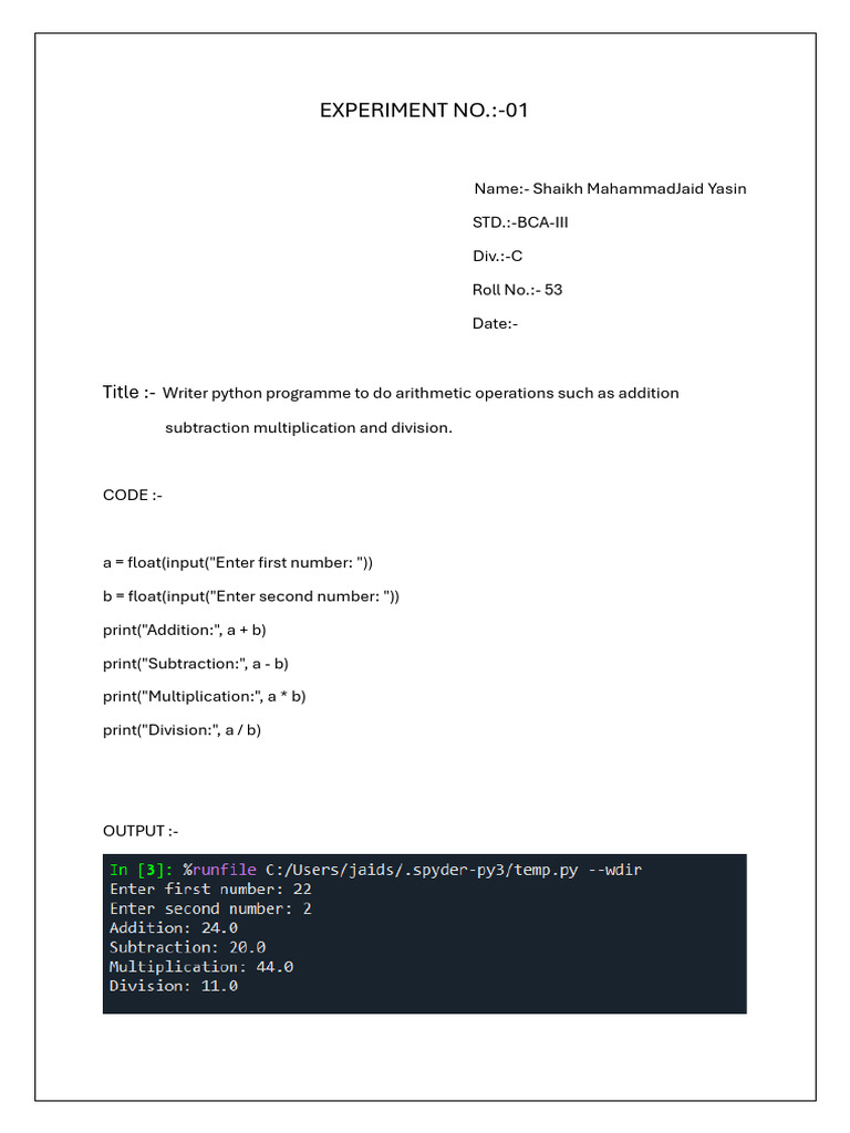 Python Exp | PDF | Integer (Computer Science) | Multiplication image.