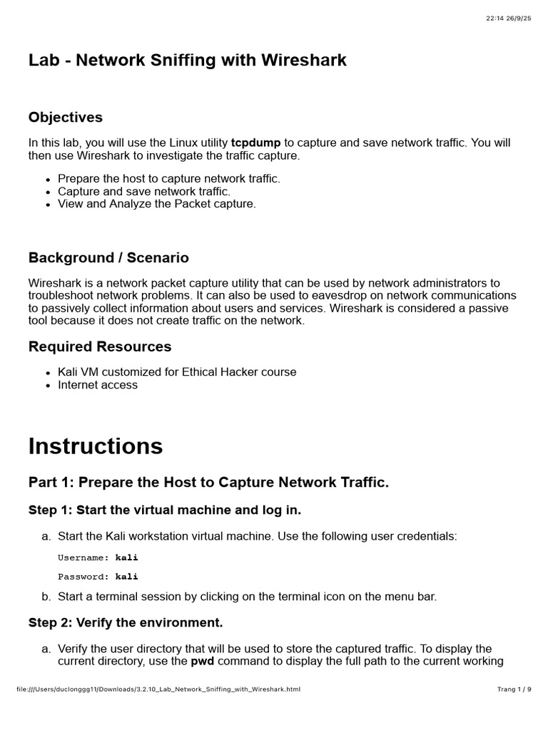Network Sniffing Lab with Wireshark | PDF | Http Cookie | Domain Name ...